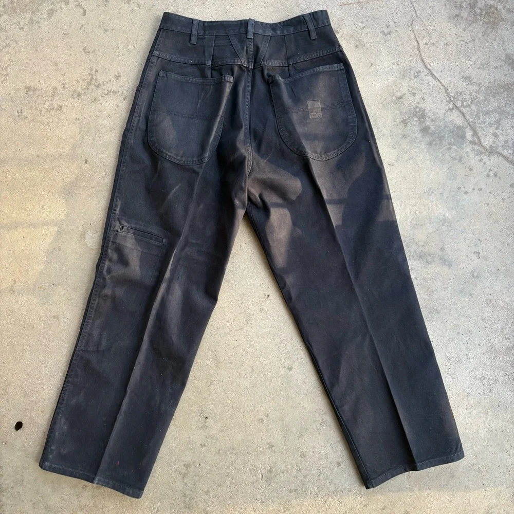 Marithe Francois Girbaud Black Canvas Pants Men’s 36L - Picture 2 of 10